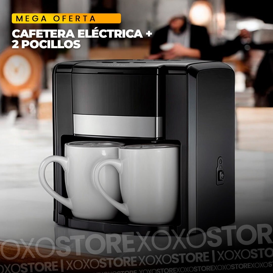 Cafetera sokany+ 2 pocillos