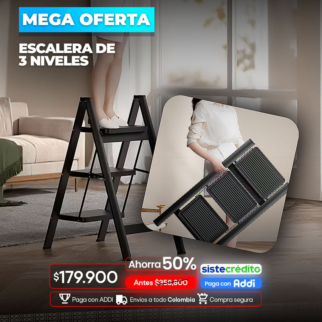 Escalera de  3 niveles