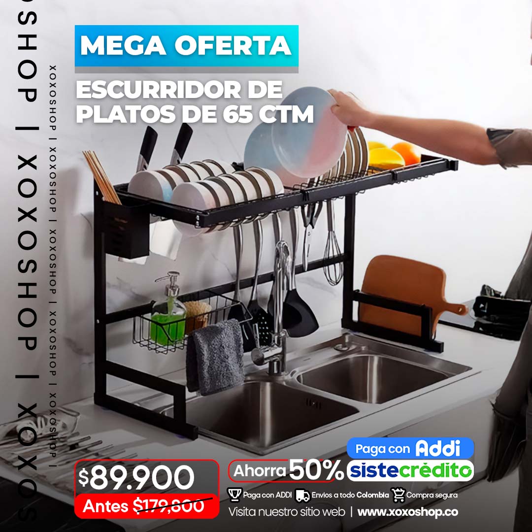 Escurridor y organizador de lavaplatos