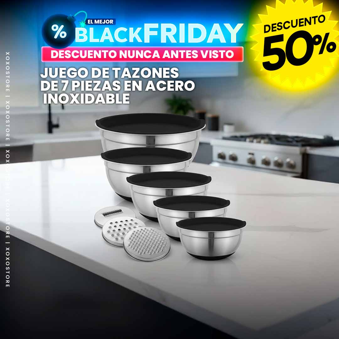 Juego de tazones de 7 piezas