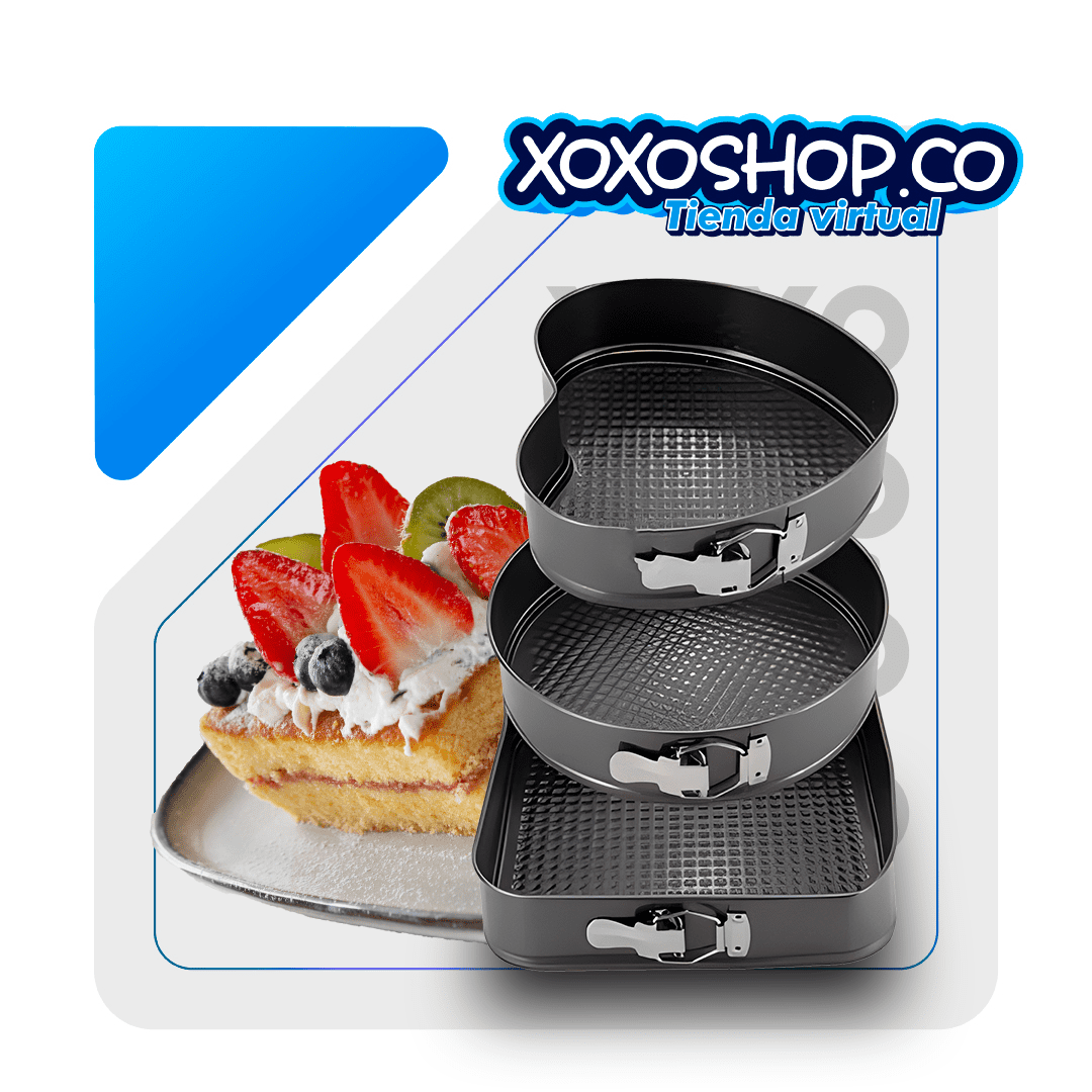 Kit x 3  de moldes para tortas