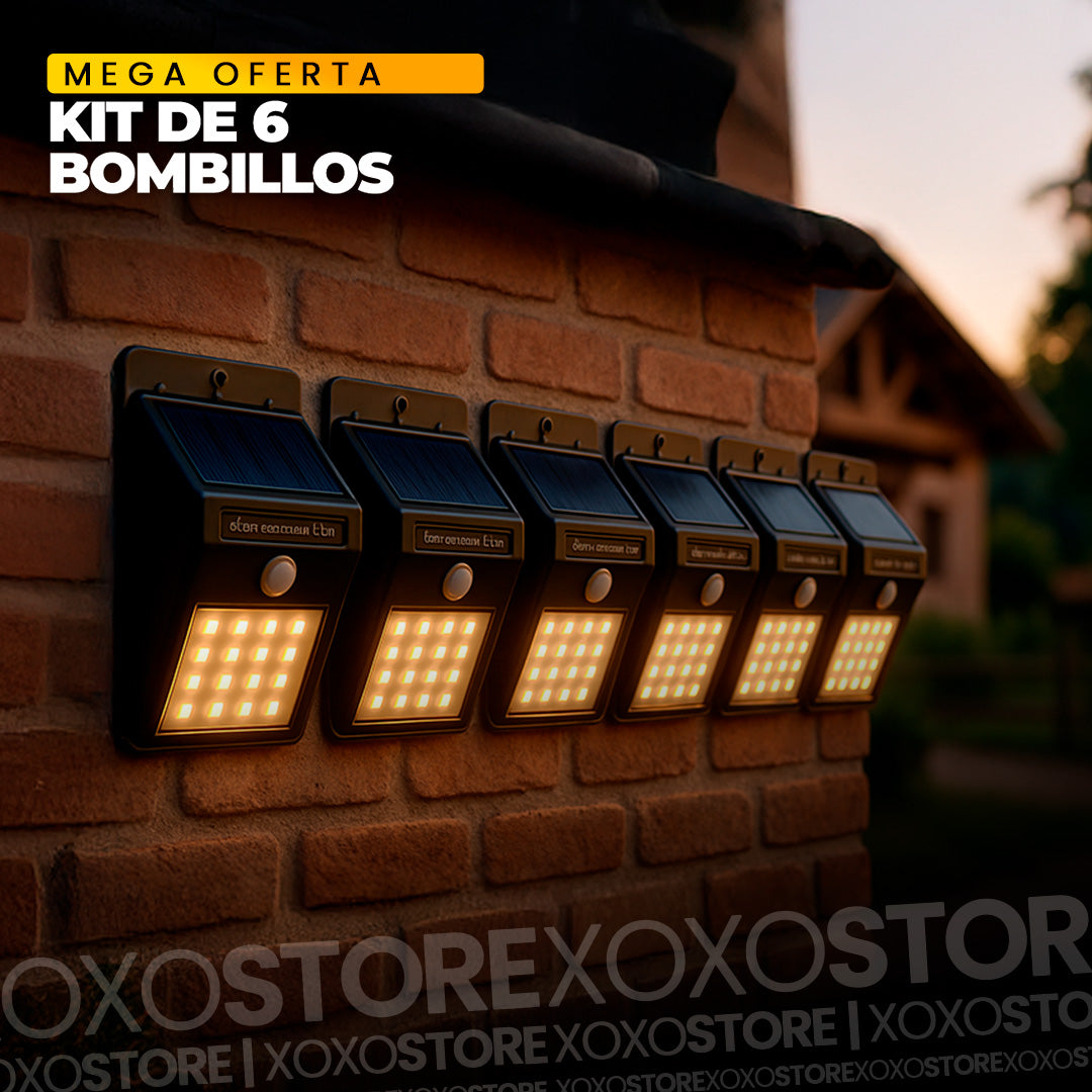 KIT DE 6 LAMPARAS SOLARES