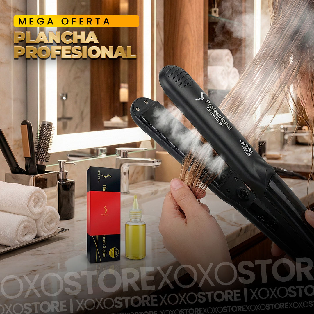Plancha profesional a vapor