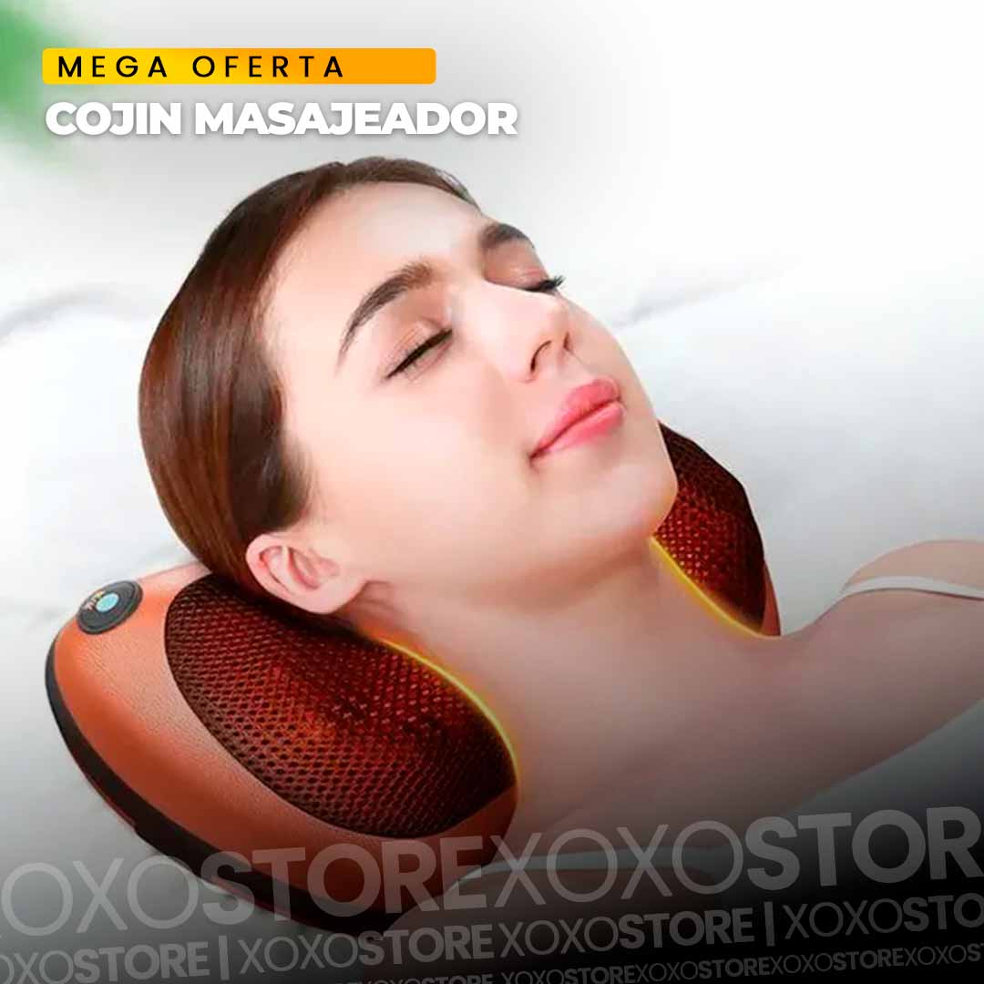 COJÍN MASAJEADOR PORTATIL DE CUELLO
