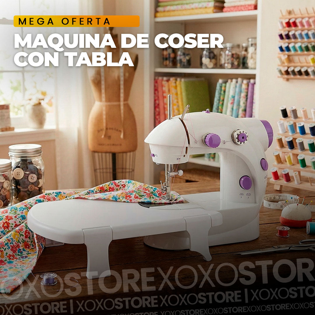 Maquina de coser+ Tabla