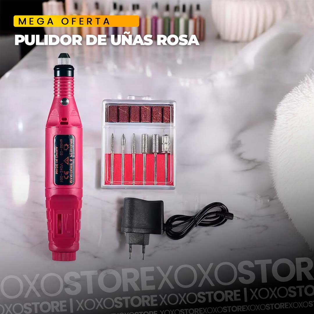 Pulidor de uñas rosa