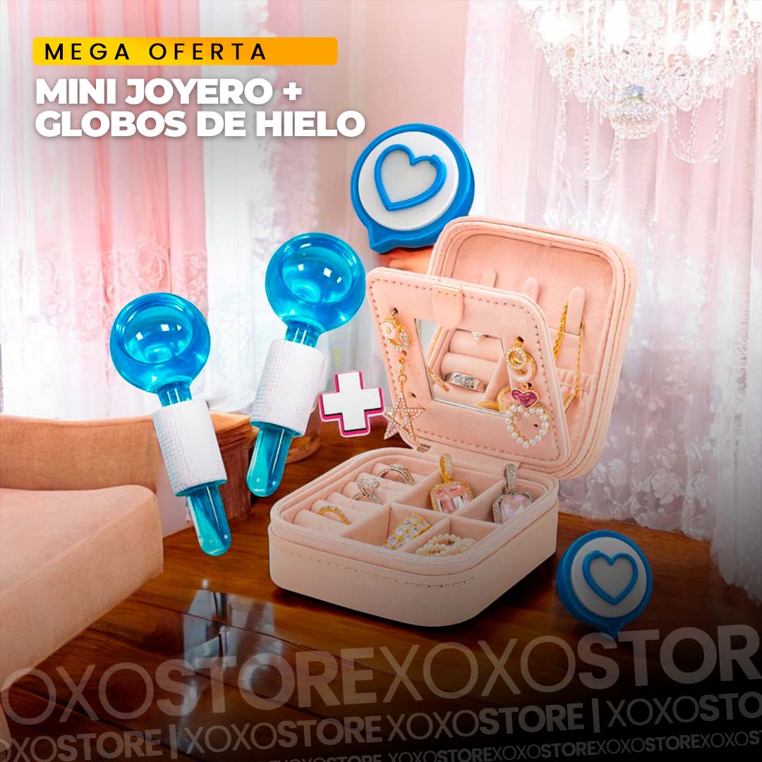 DIA DE LA MUJER COMBO MINI JOYERO + GLOBOS DE HIELO FACIAL